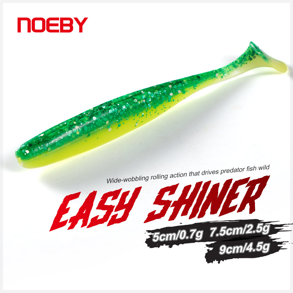 Fishing Lure Soft Plastic - Noeby Easy Shiner Silikon Shad Angeln