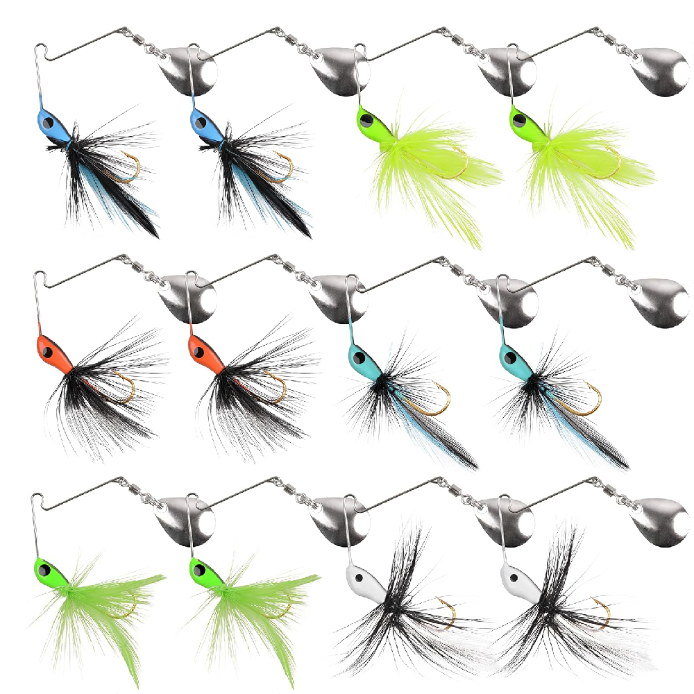 Fishing Lure Spinner - 6Pcs/12Pcs Spinner köder Bass Angeln Locken