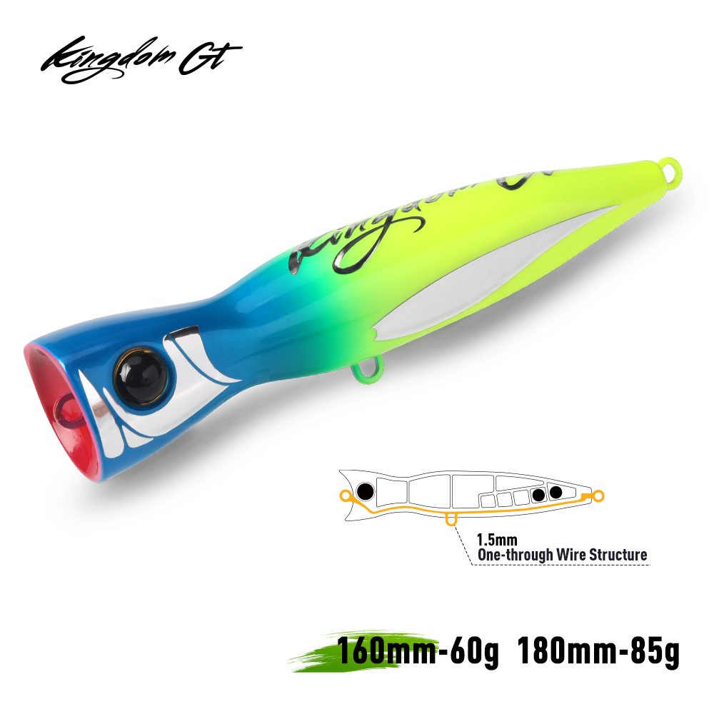Fishing Lure Popper - Kingdom GT Topwater Popper Angelköder, 160