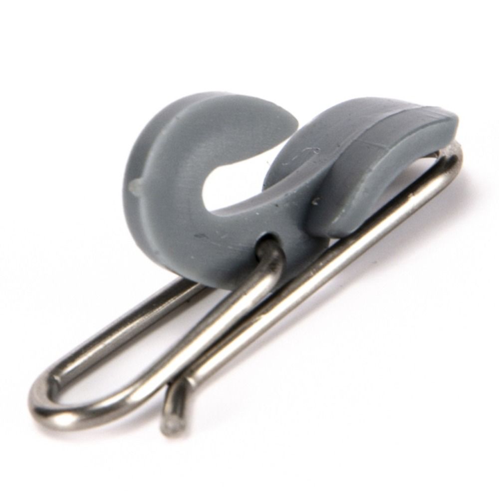 Fishing Lure Kit - 20 Stück Langlebige Edelstahl-Angelköder-Clips in Grau,