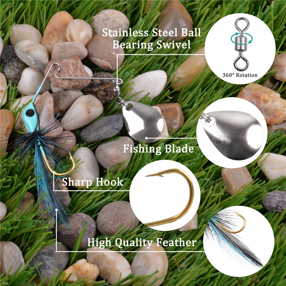 6Pcs/12Pcs Spinner köder Bass  – Fishing Lure Spinner Bewertung und Preis