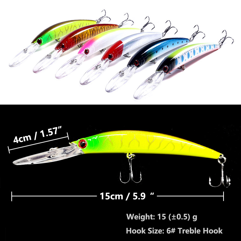 1PCS 15cm 15g Tiefe Tauchen Je – Fishing Lure Spinner Bewertung und Preis