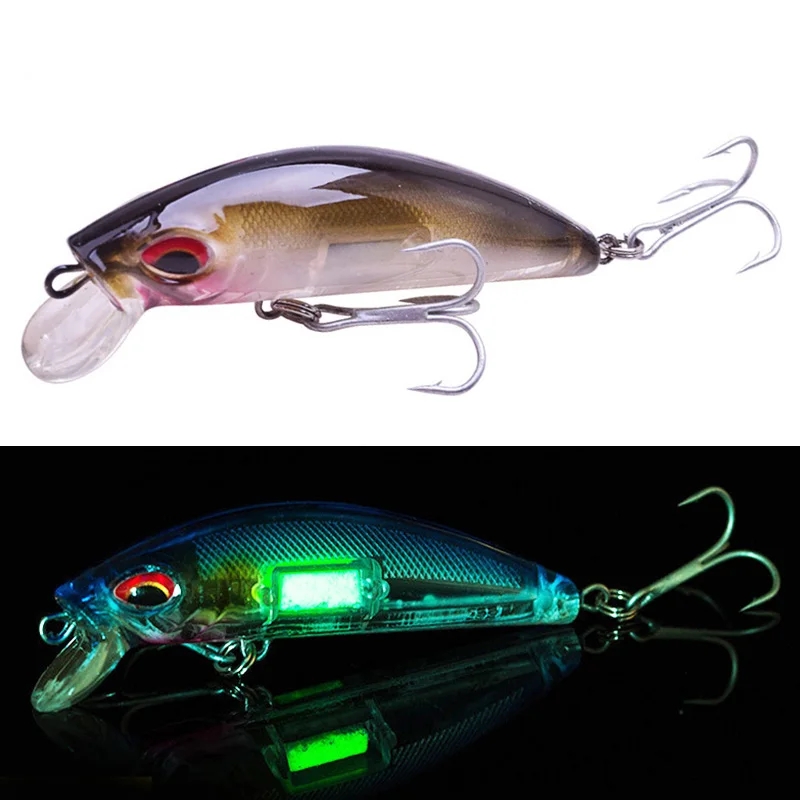 3D Augen Leuchtende Minnow Ang – Fishing Lure Crankbait Bewertung und Preis