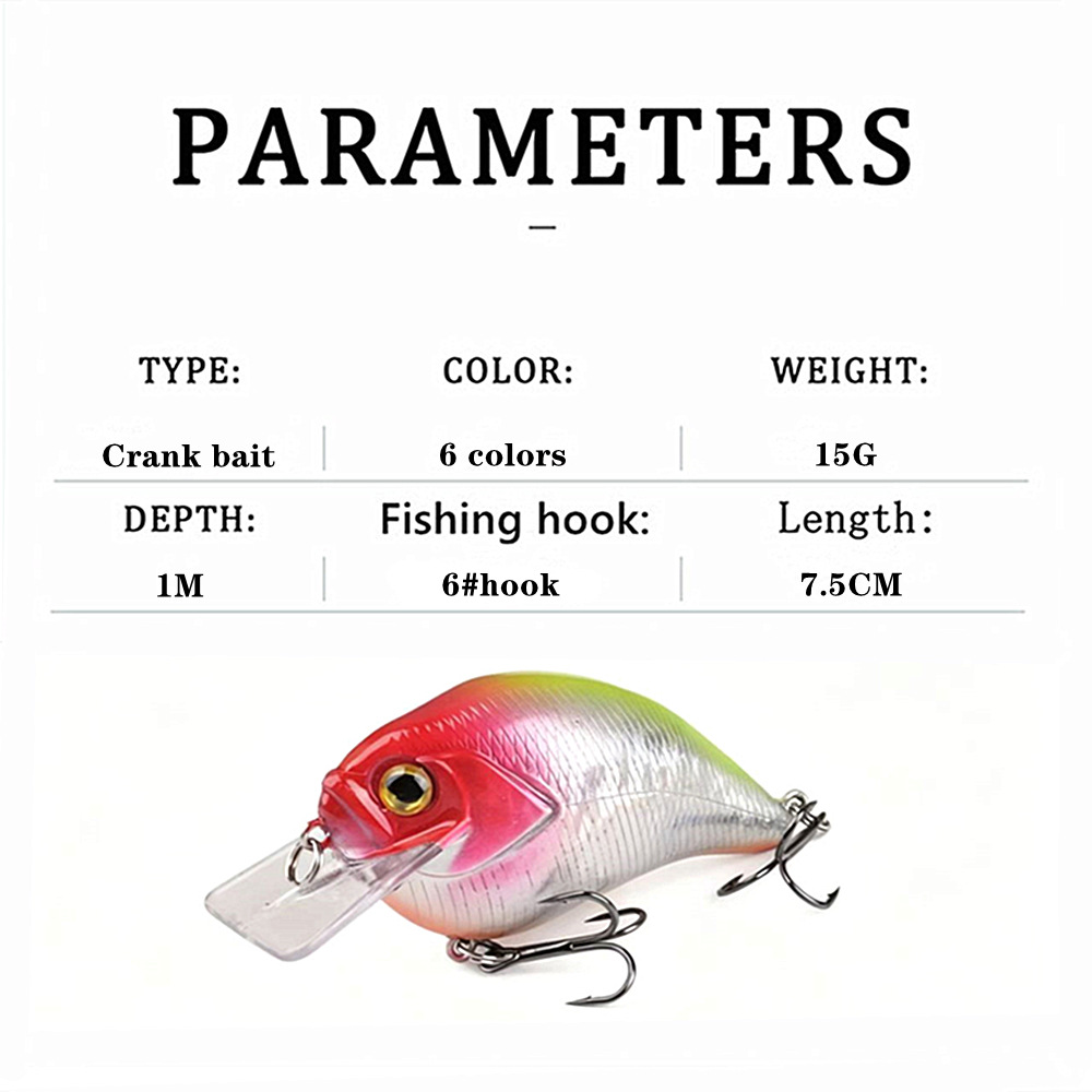 7,5 cm/15 g Crankbait Topwater – Fishing Lure Crankbait Bewertung und Preis