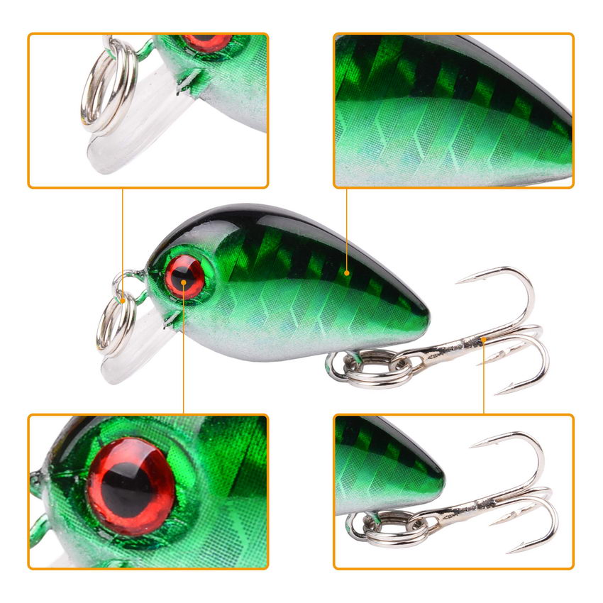 30mm 2g Verrückte wobbler Mini – Fishing Lure Crankbait Bewertung und Preis